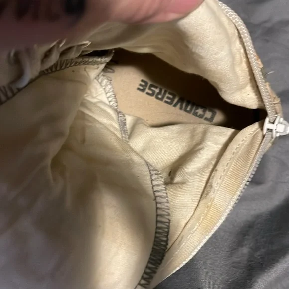 Women’s size 7 ALL STAR CHUCK TAYLOR OVER THE KNEE PATCH WORK USED - Picture 5 of 5